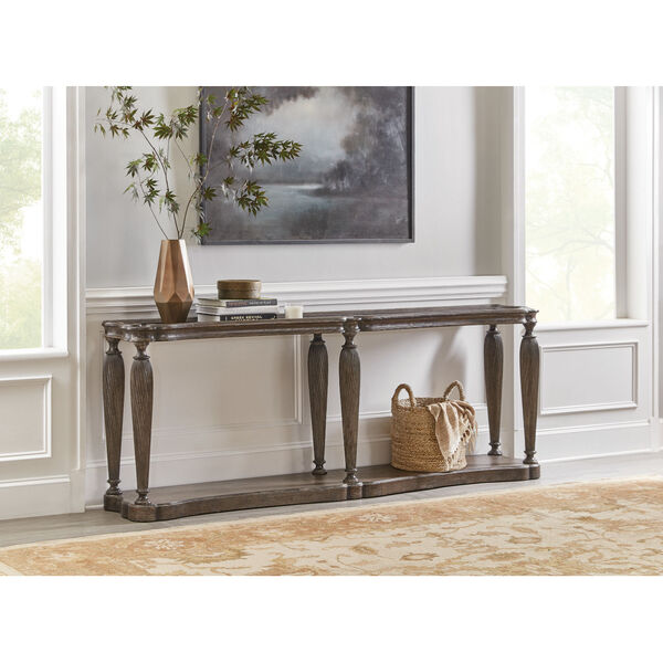 Traditions Rich Brown 90-Inch Console Table, image 5