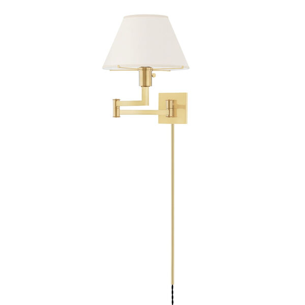 Leeds Aged Brass One-Light 13-Inch Wall Sconce, image 1