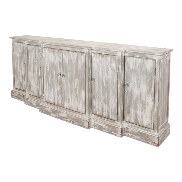 Gray Waterfall Front Credenza, image 1
