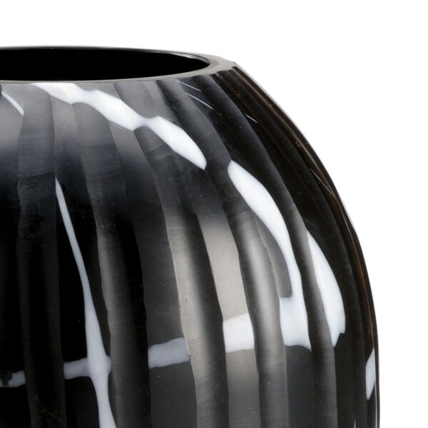 Black and White 9-Inch Midnight Oil Vase, image 2