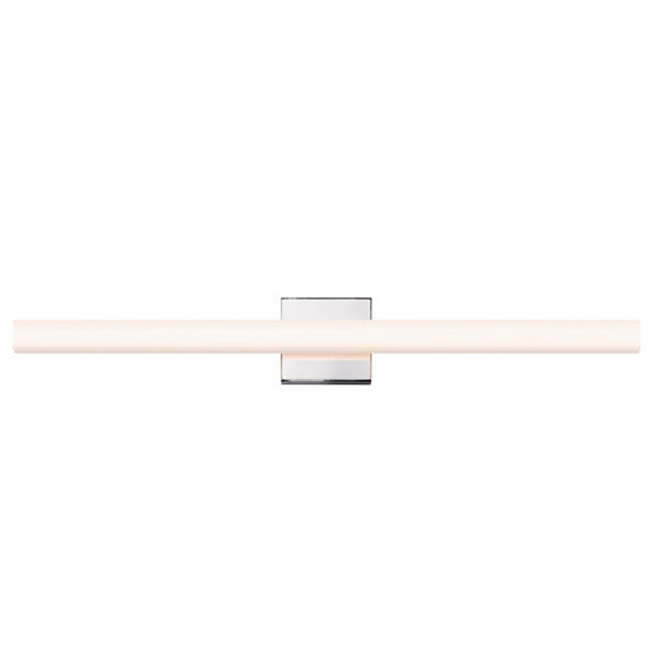 SQ-bar Polished Chrome LED 32-Inch Bath Fixture Strip, image 1