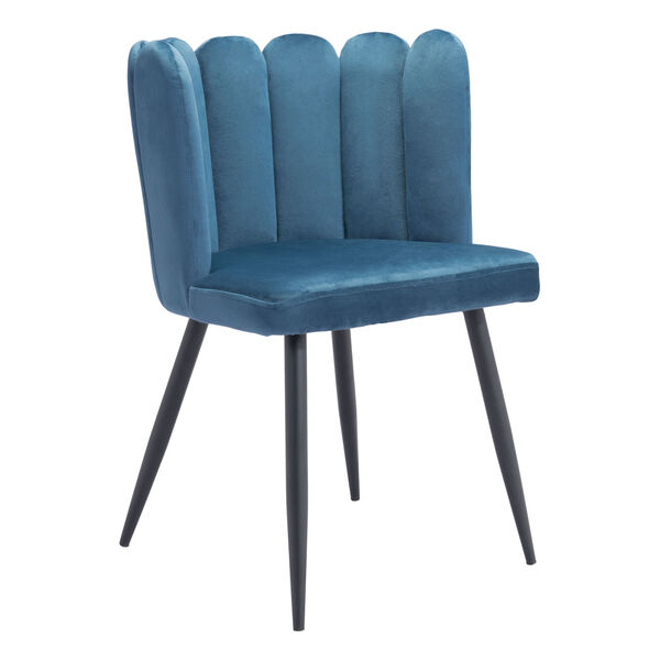 Adele Blue and Black Dining Chair, Set of Two, image 1