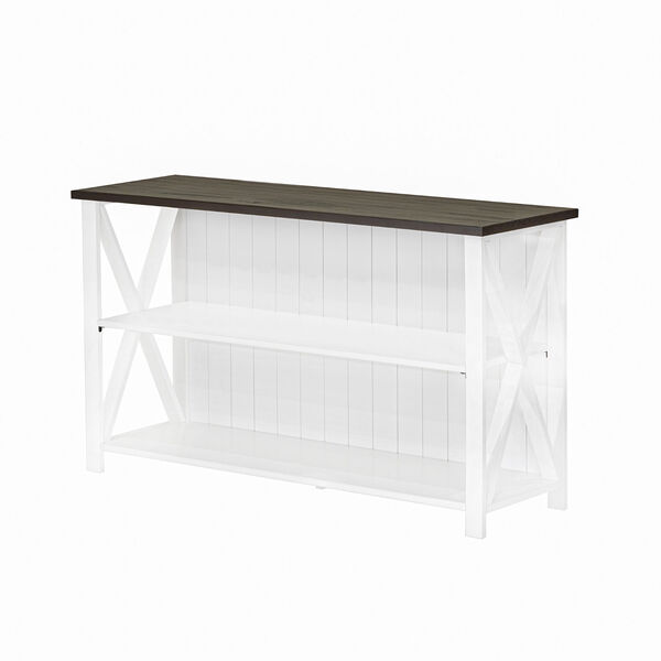 Lucas White and Grey Storage Console, image 2