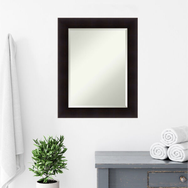 Portico Espresso 24W X 30H-Inch Bathroom Vanity Wall Mirror, image 5