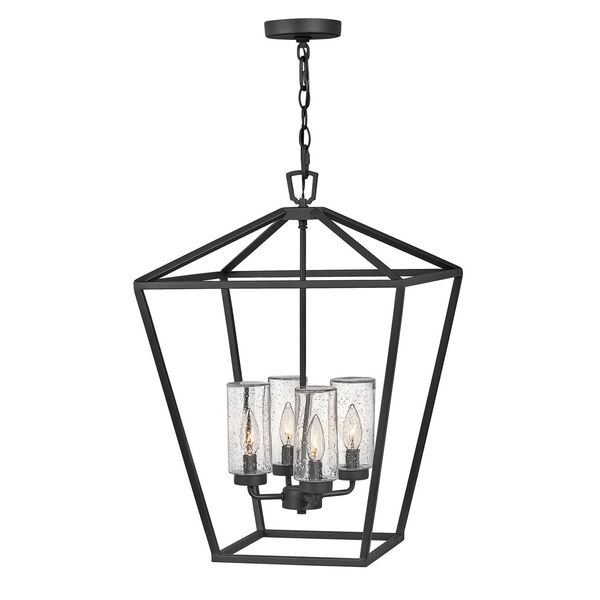 Alford Place Museum Black Four-Light LED Outdoor Pendant, image 1