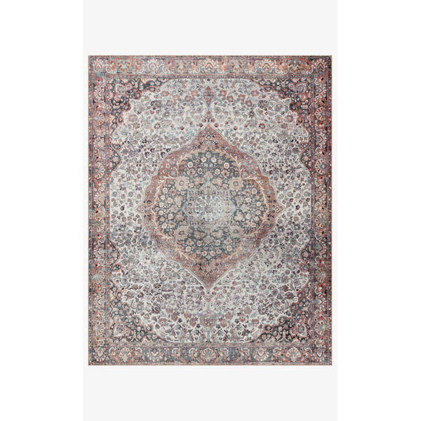 Wynter Red and Multicolor Rectangular: 2 Ft. 6 In. x 9 Ft. 6 In. Area Rug, image 1
