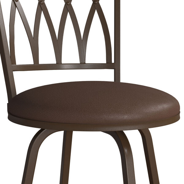 Deacon Weathered Brown Swivel Adjustable Stool With Nested Leg, Set Of Two, image 5
