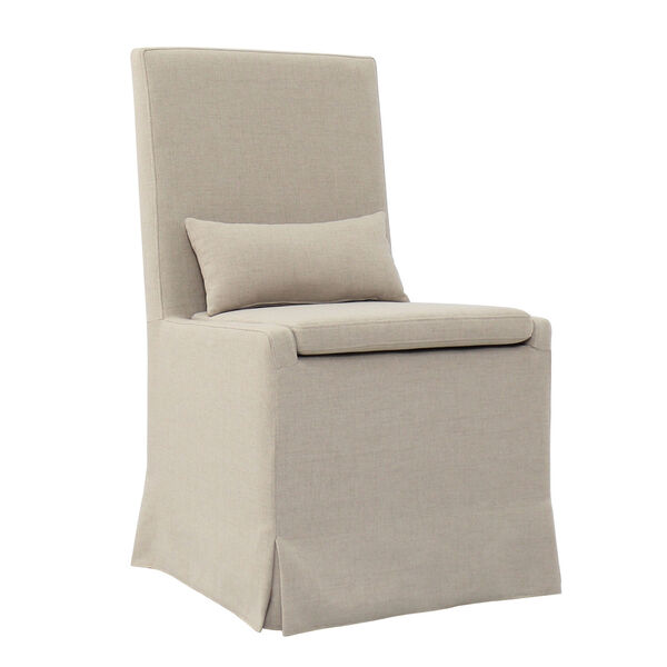 Sandspur Beach Brushed Linen Dining Chair, image 1