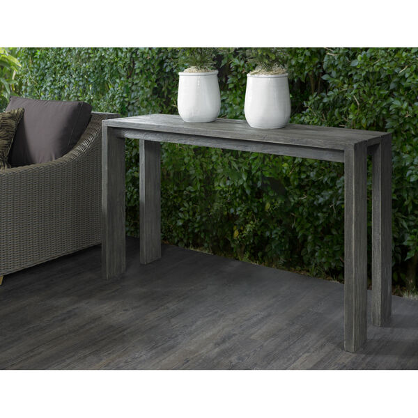 Outdoor Ralph Natural Recycled Teak Console Table, image 1