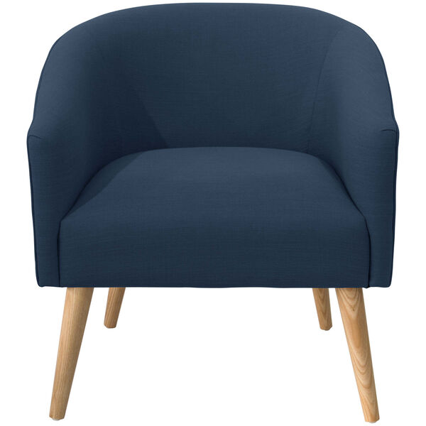 Linen Navy 31-Inch Deco Chair, image 2