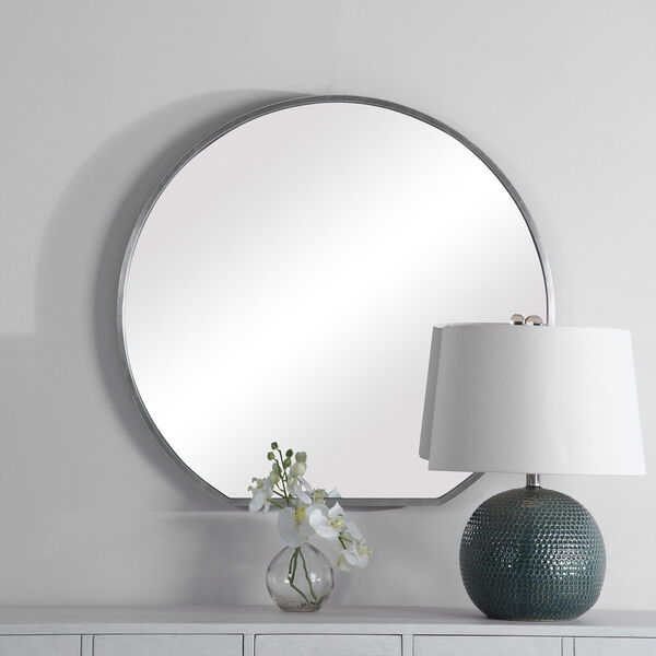 Linden Silver Circular Wall Mirror, image 3