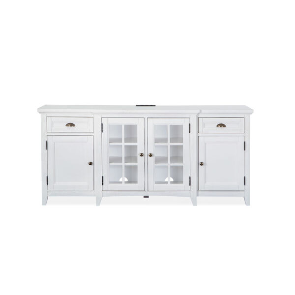 Heron Cove 70-Inch White Entertainment Console, image 6