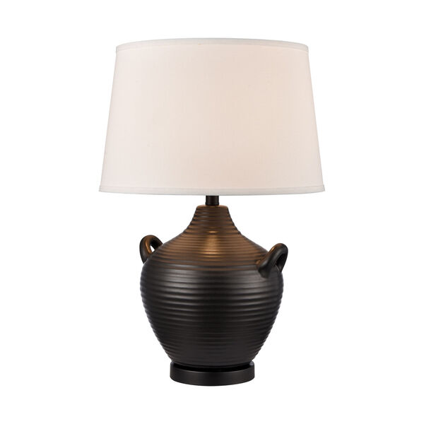 Oxford Gloss Black One-Light Table Lamp, image 1