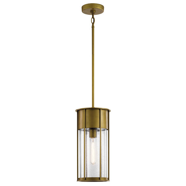 Camillo Natural Brass One-Light Outdoor Pendant, image 1