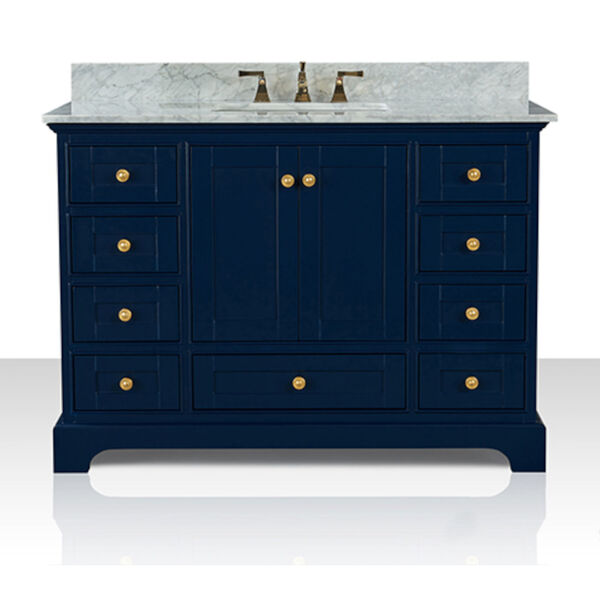 Audrey Heritage Blue White 48-Inch Vanity Console, image 1