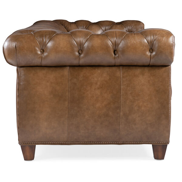 Light Brown Chester Tufted Stationary Sofa, image 3