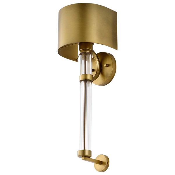 Teagon Natural Brass One-Light Wall Sconce, image 1