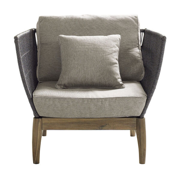 Explorer Wings Lounge Chair in Eucalyptus Wood and Mixed Grey , Set of Two, image 4