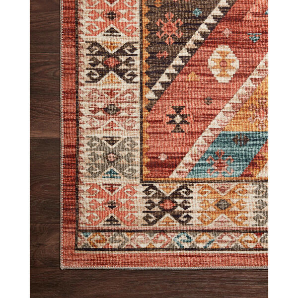Zion Red Multicolor Rectangular: 2 Ft. 3 In. x 3 Ft. 9 In. Rug, image 6
