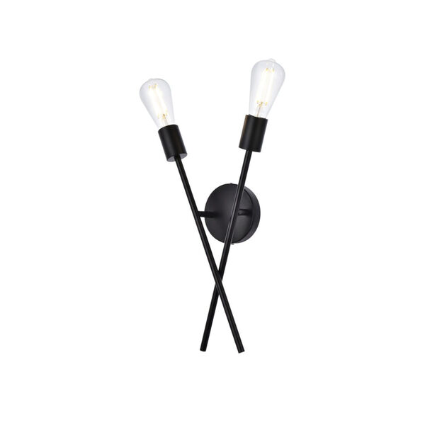 Armin Black Two-Light Wall Sconce, image 3