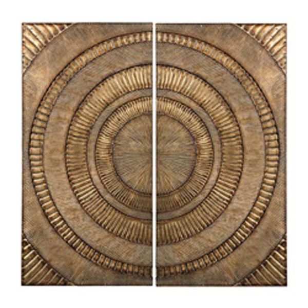 Gold 36-Inch Wall Art, Set of 2, image 1