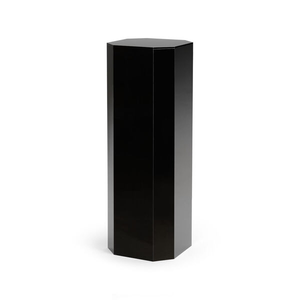 Black 43-Inch Acrylic Bevelled Pedestal, image 1