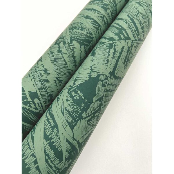 Palm Cove Toile Emerald Forest Wallpaper, image 5