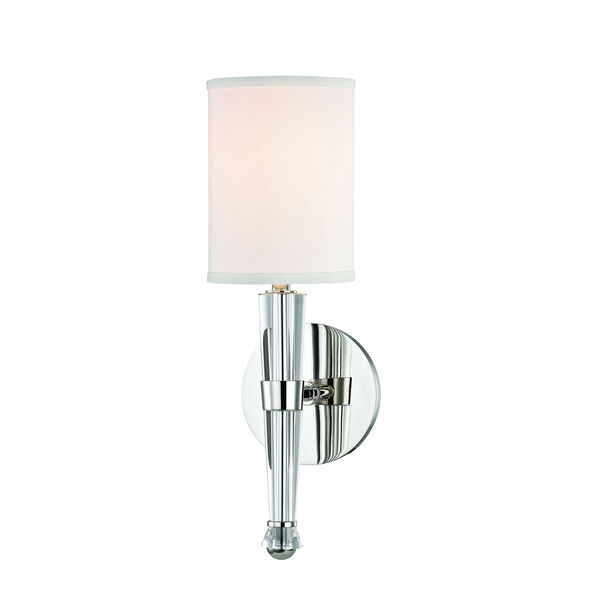 Volta Polished Nickel One-Light Wall Sconce, image 1