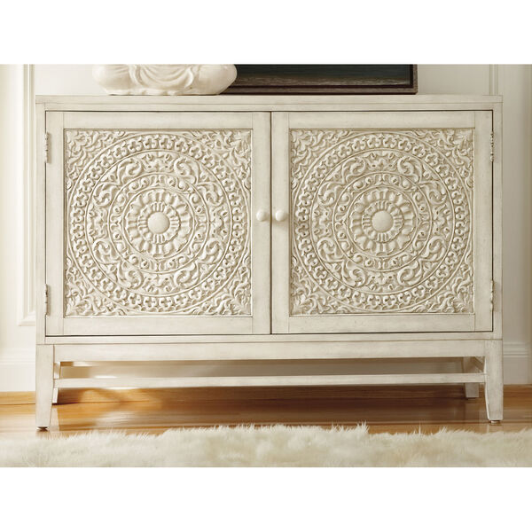 Matisette White Wood Chest, image 2