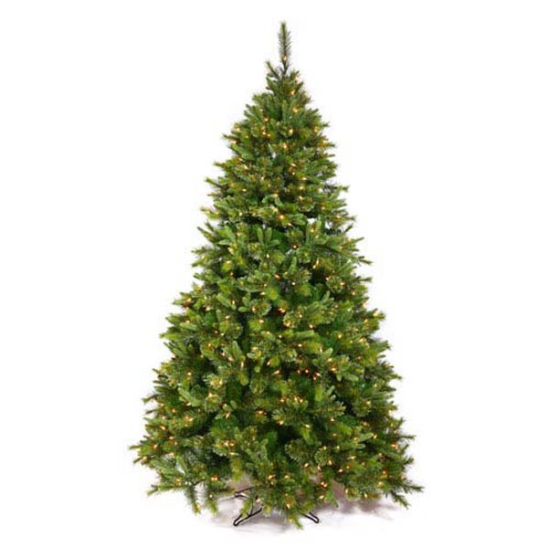 Green Cashmere Pine Christmas Tree 6.5-foot w/LED lights, image 1
