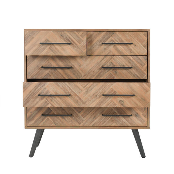 Soren Multi Natural Five-Drawer Dresser, image 2