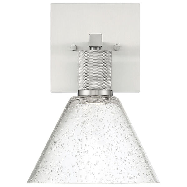 Port Nine Silver Outdoor Intergrated LED Wall Sconce with Clear Glass, image 3