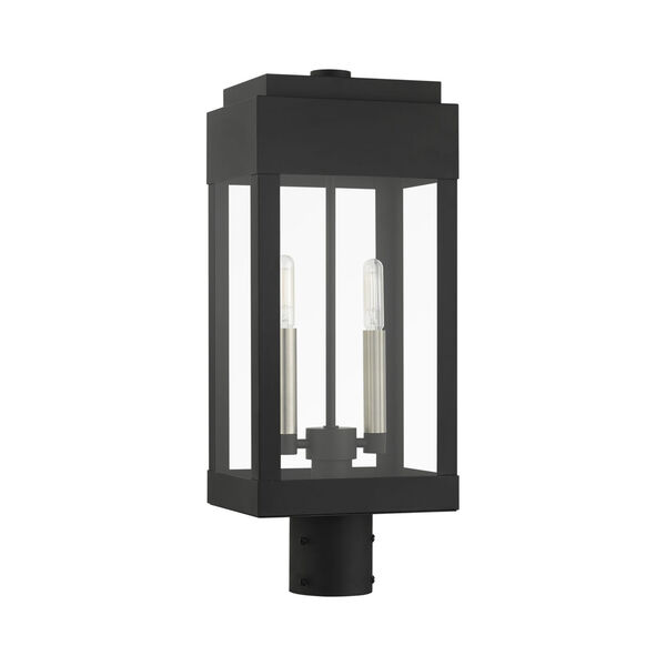York Black Two-Light Outdoor Post Lantern, image 2