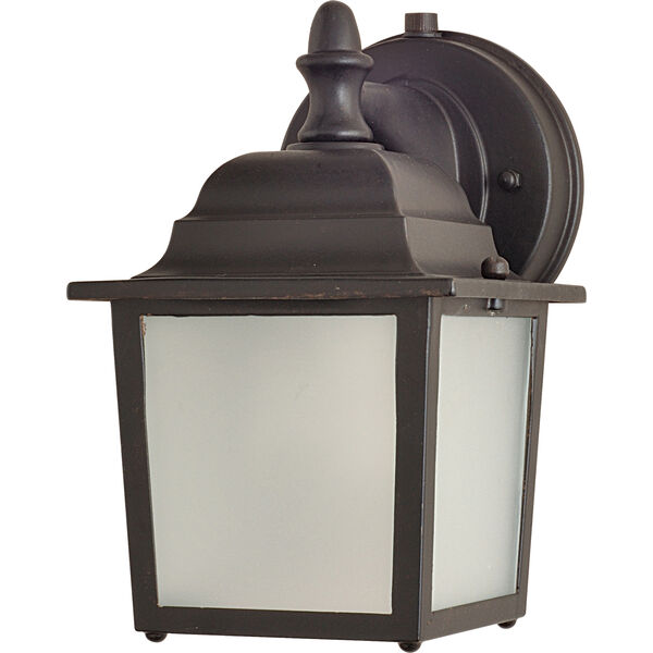 Side Door LED E26 Empire Bronze Five-Inch One-Light Outdoor Wall Mount, image 1