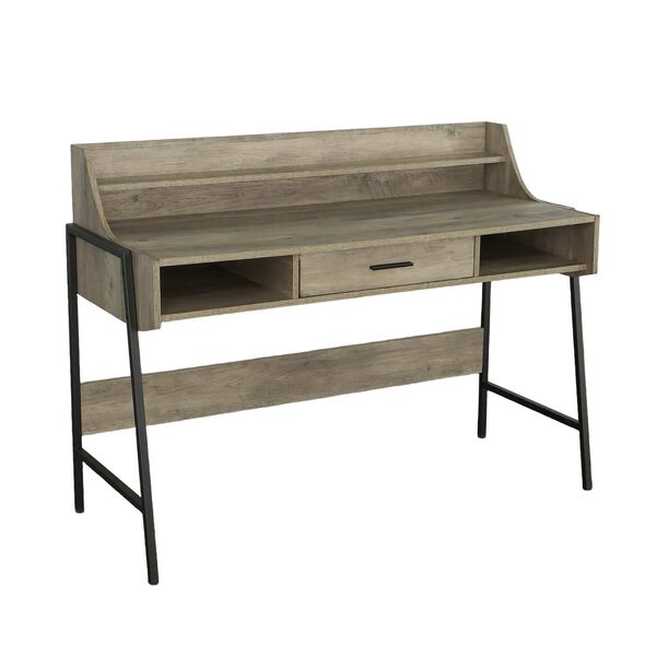 Maple Driftwood Metal Accent Desk, image 2
