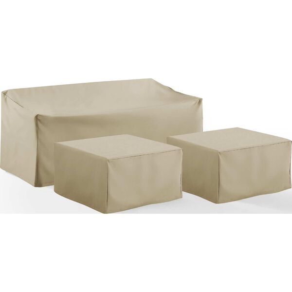 Tan Three-Piece Sectional Cover Set, image 4