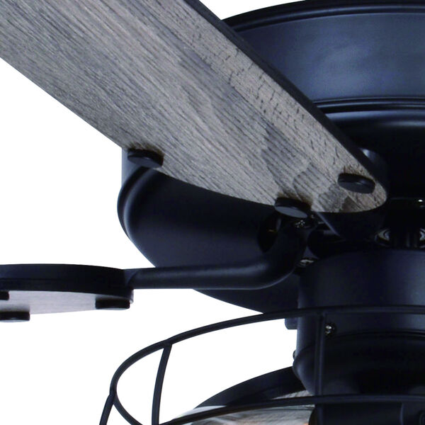 Reed Matte Black Two-Light Ceiling Fan, image 6