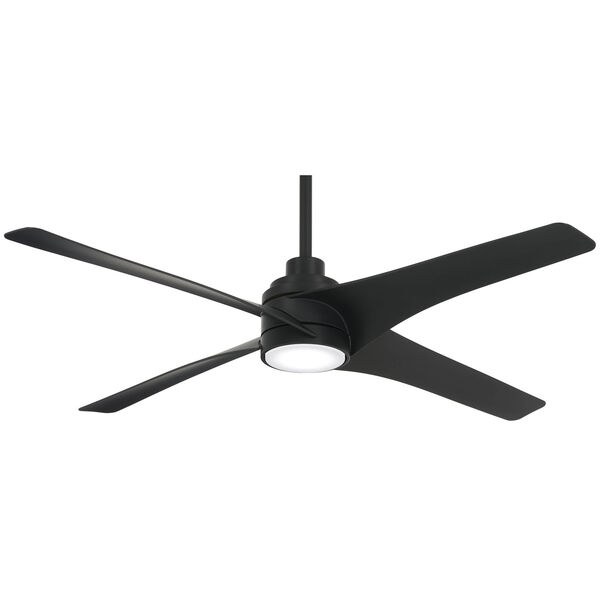 Swept Coal 56-Inch Ceiling Fan with LED Light Kit, image 1