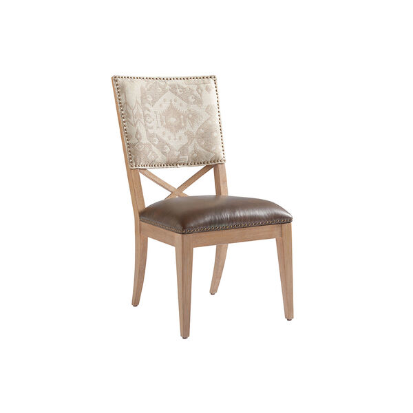 Los Altos Brown and Gray Alderman Upholstered Side Chair, image 1