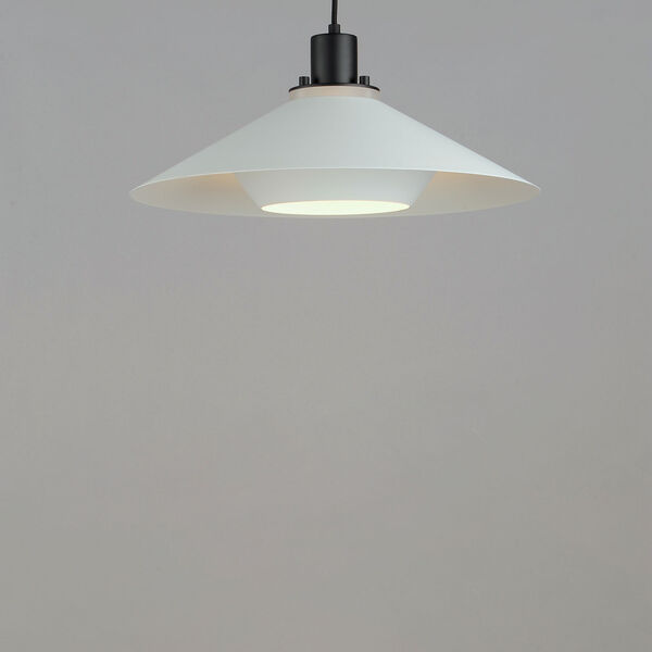 Oslo Black and White One-Light 9-Inch Pendant, image 4