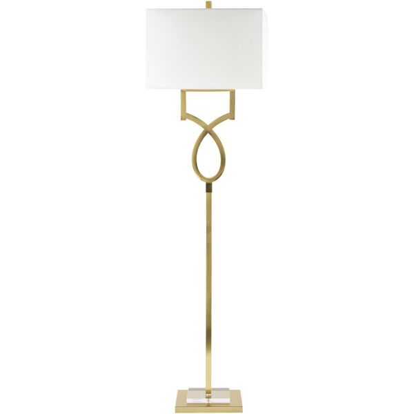 Eicher Brass One-Light Floor Lamp, image 1