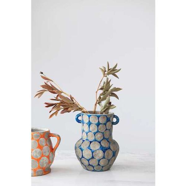 Dark Blue Terra-Cotta Vase, image 3
