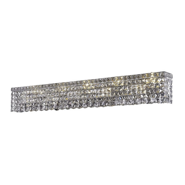 Maxime Chrome 44-Inch 10-Light Wall Sconce with Clear Royal Cut Crystal, image 1