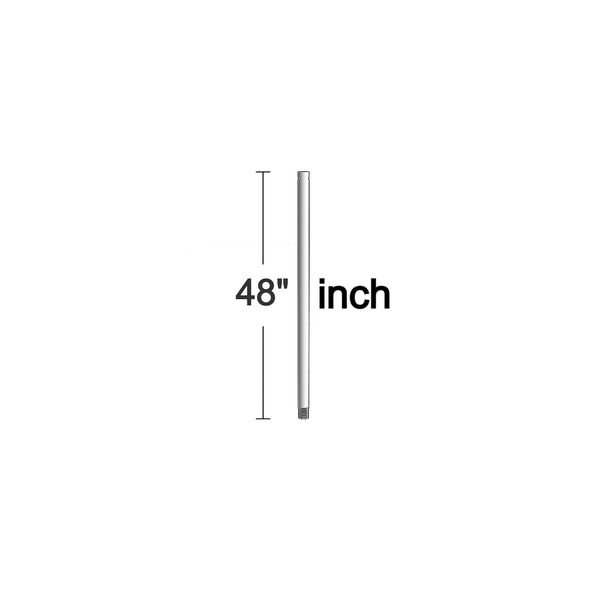 Brushed Steel 48-Inch Downrod, image 1