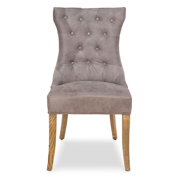Sophie Side Chair Gray Leather, image 4