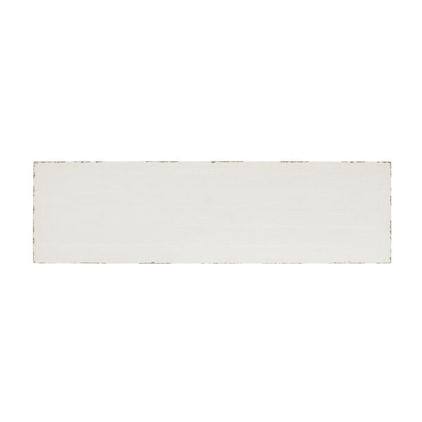 Everly Distressed White Console, image 4