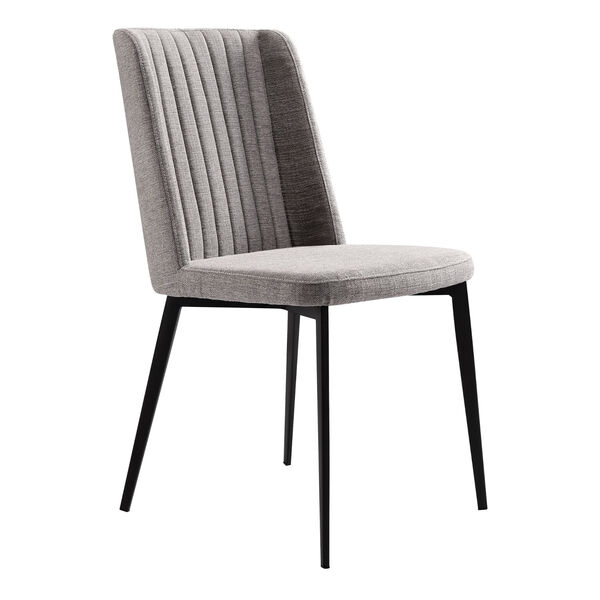 Maine Gray with Matte Black Dining Chair, Set of Two, image 1