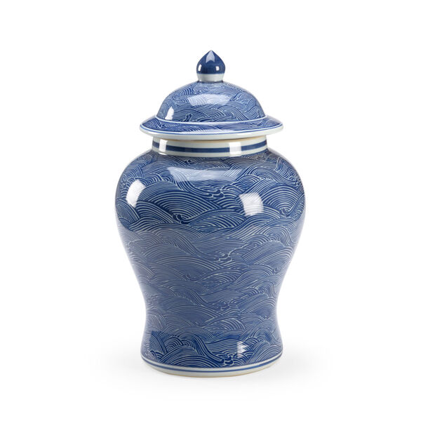 Ocean Blue  Ginger Jar, image 1
