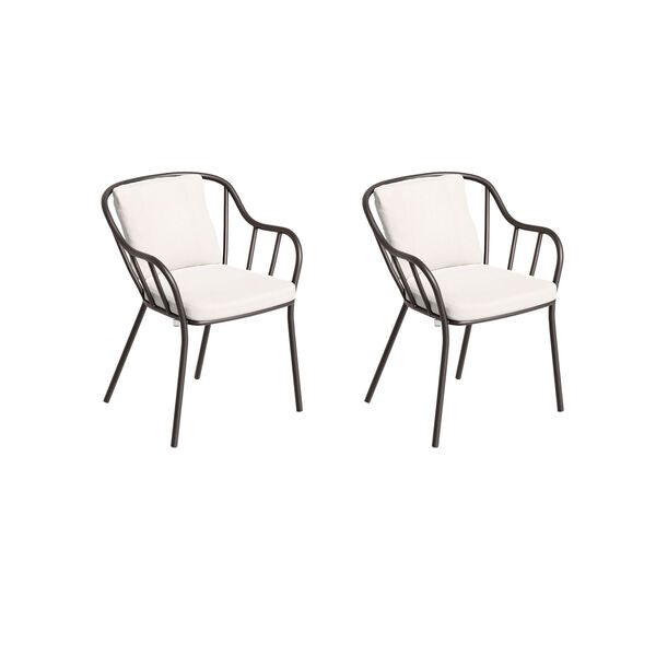 Malti Carbon Outdoor Arm Chair, Set of Two, image 1