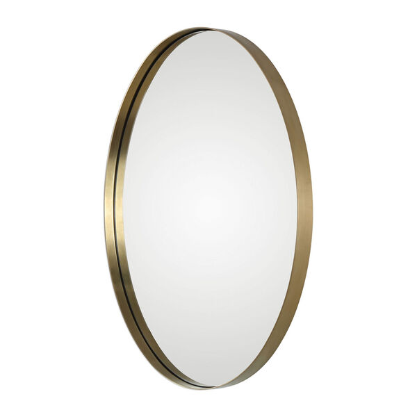 Pursley Brass Oval Mirror, image 3
